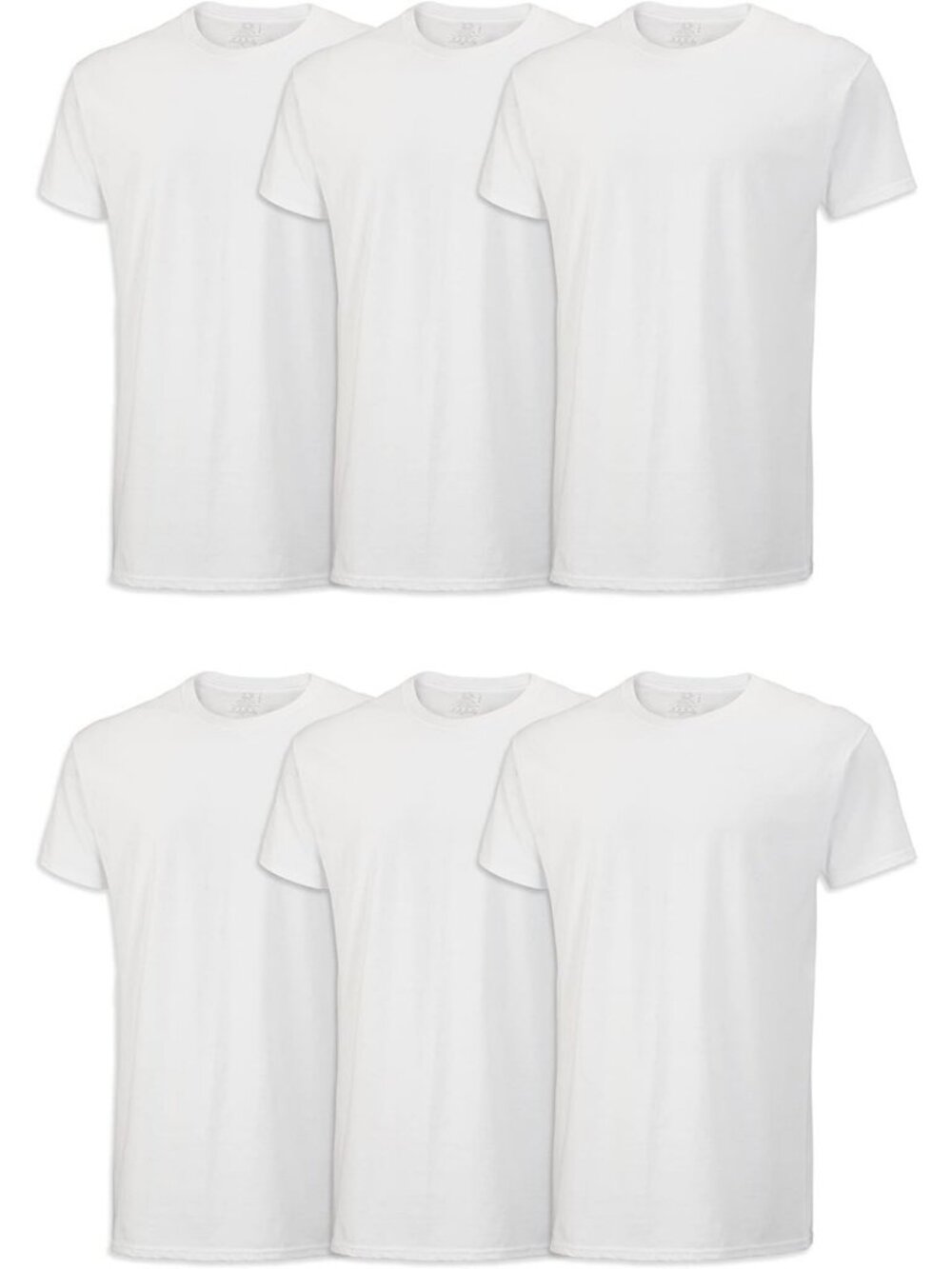 Moisture-Wicking Men's Crew Undershirts, Tag-Free Comfort, Big & Tall Options